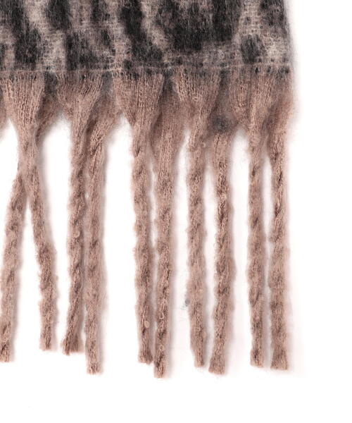 FREE'S MART(フリーズマート)の「ヒョウ柄大判ストール(ストール/ショール・レディース・グレー/ブラウン・フリ-)」の4枚目の写真