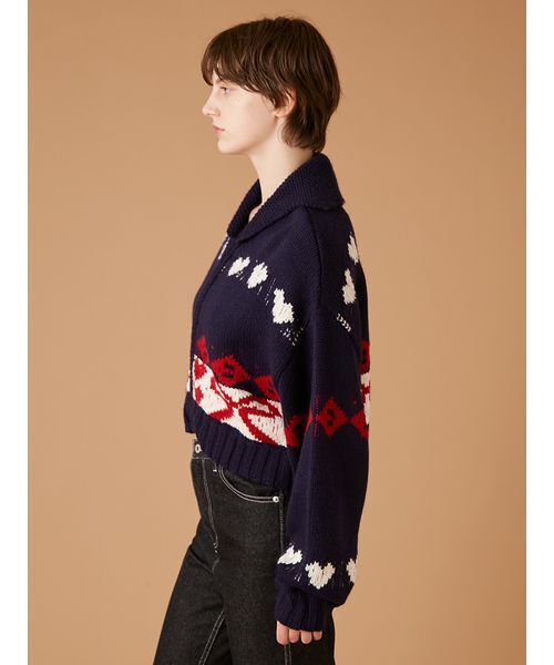 リボンカウチンニットカーディガン（カーディガン/ボレロ）｜FURFUR