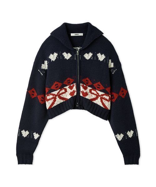 リボンカウチンニットカーディガン（カーディガン/ボレロ）｜FURFUR