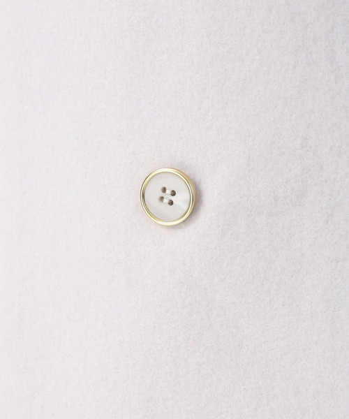 MISCH MASCH（ミッシュマッシュ）の「ミドル丈ダブルボタンコート（チェスターコート・レディース・ブラック/ライトグレー・ﾌﾘ-）」の17枚目の写真