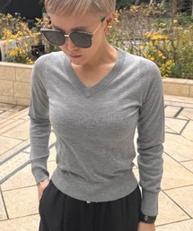 カーディガン/ボレロ（グレー/灰色系・カシミヤ）ファッション通販