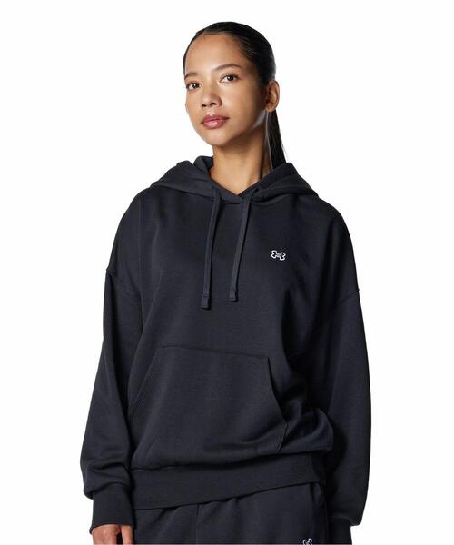 UNDER ARMOUR(アンダーアーマー)の「UAライバルフリース オーバーサイズド プルオーバー フーディー(トレーニング/レディース)(スウェット・レディース・ブラック・XL/M/S/L)」の1枚目の写真