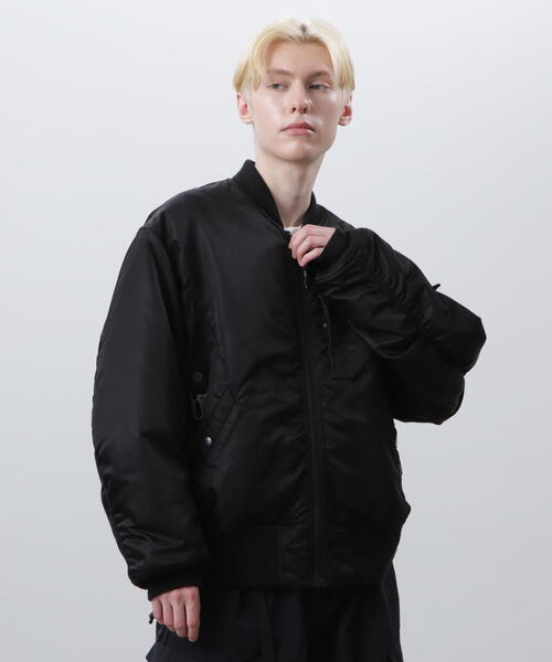 MANASTASH(マナスタッシュ)の「MANASTASH/マナスタッシュ EXTRA MILE MA-1/エクストラマイル MA-1(MA-1・メンズ・その他10/ブラック・M/S/L/XL)」の21枚目の写真