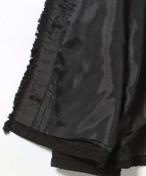 BEAMS HEART（ビームスハート）の「【セレモニー・ハレの日】フリンジ ツイード ジャケット（ノーカラージャケット・レディース・オフホワイト/ブラック・FREE）」の14枚目の写真