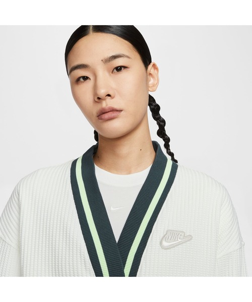 NIKE（ナイキ）の「ナイキ NIKE ナイキ  NSW PREP ジャケット（カーディガン/ボレロ・レディース・バーガンディー/オフホワイト/ブラック・M/S/L）」の6枚目の写真