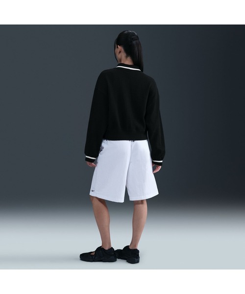 NIKE（ナイキ）の「ナイキ NIKE ナイキ  NSW PREP ジャケット（カーディガン/ボレロ・レディース・バーガンディー/オフホワイト/ブラック・M/S/L）」の10枚目の写真