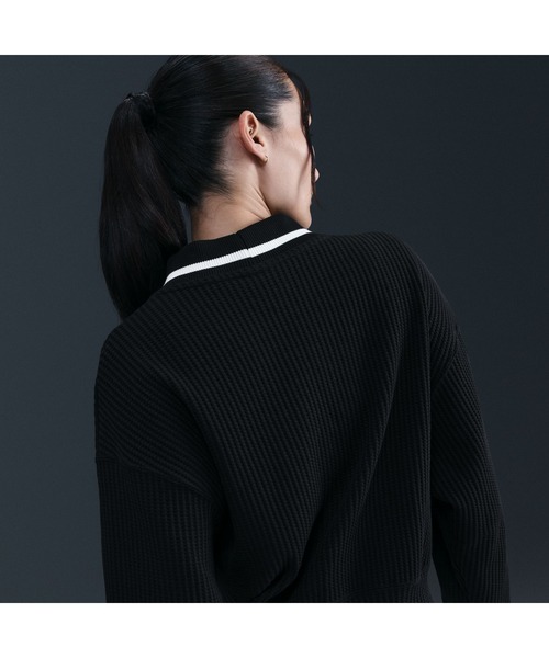 NIKE（ナイキ）の「ナイキ NIKE ナイキ  NSW PREP ジャケット（カーディガン/ボレロ・レディース・バーガンディー/オフホワイト/ブラック・M/S/L）」の12枚目の写真