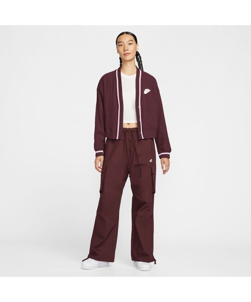 NIKE（ナイキ）の「ナイキ NIKE ナイキ  NSW PREP ジャケット（カーディガン/ボレロ・レディース・バーガンディー/オフホワイト/ブラック・M/S/L）」の14枚目の写真