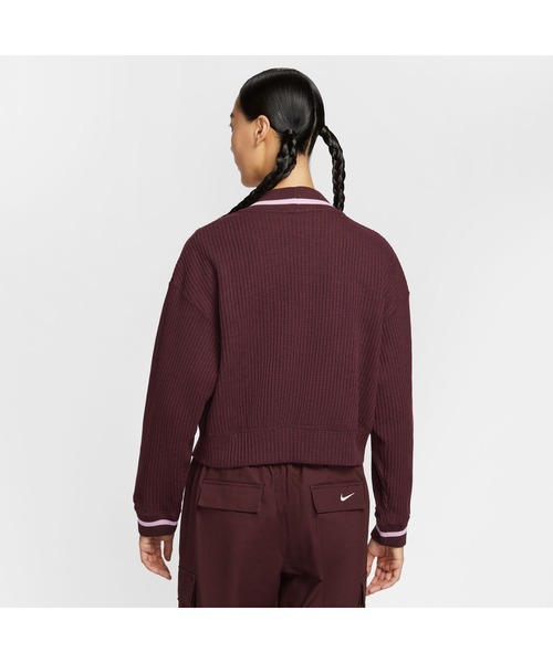 NIKE（ナイキ）の「ナイキ NIKE ナイキ  NSW PREP ジャケット（カーディガン/ボレロ・レディース・バーガンディー/オフホワイト/ブラック・M/S/L）」の15枚目の写真
