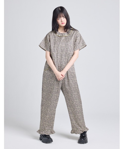 Little sunny bite(リトルサニーバイト)の「【RES】【little sunny bite】leopard all in one(つなぎ/オールインワン・レディース・ベージュ・MEDIUM)」の1枚目の写真