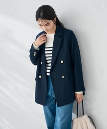 a.v.v（アーヴェヴェ）の「【ストレッチ/雑誌InRed(宝島社)11月号掲載】ダブルブレストジャケット（テーラードジャケット）」