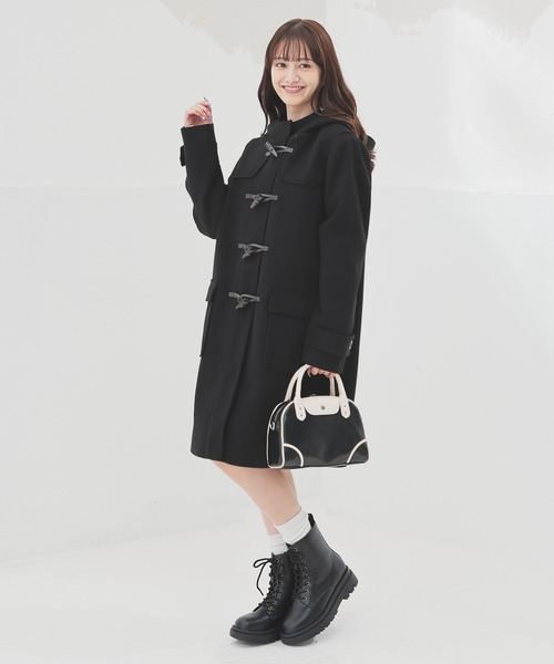 Honeys(ハニーズ)の「厚底レースアップブーツ(ブーツ・レディース・ブラック・L/LL/M/S)」の2枚目の写真