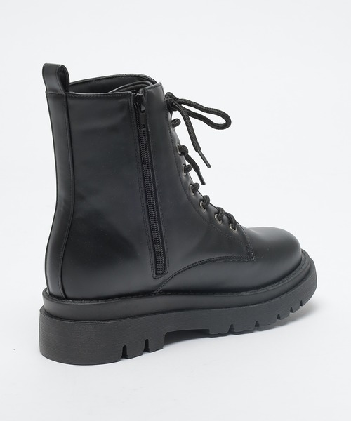 Honeys(ハニーズ)の「厚底レースアップブーツ(ブーツ・レディース・ブラック・L/LL/M/S)」の9枚目の写真