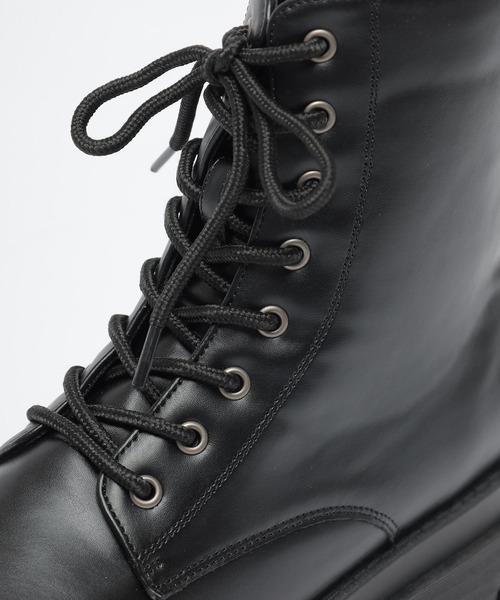 Honeys(ハニーズ)の「厚底レースアップブーツ(ブーツ・レディース・ブラック・L/LL/M/S)」の15枚目の写真