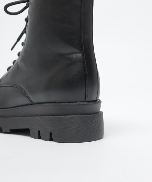 Honeys(ハニーズ)の「厚底レースアップブーツ(ブーツ・レディース・ブラック・L/LL/M/S)」の16枚目の写真