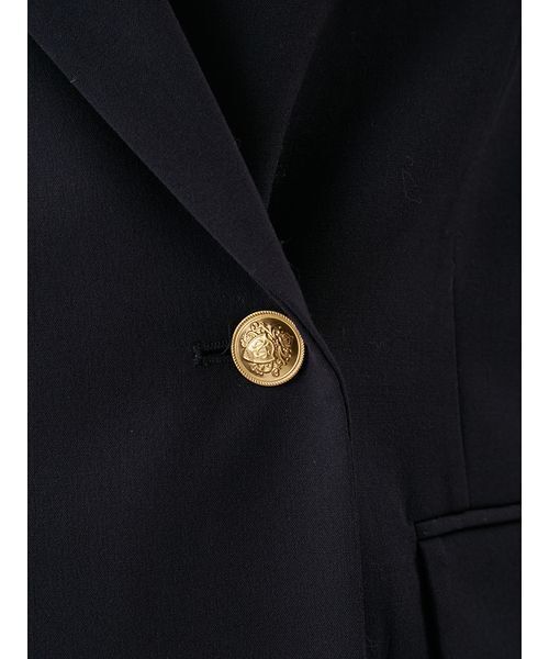 Mila Owen（ミラオーウェン）の「金釦ダブルブレストロングブレザー（テーラードジャケット・レディース・ブラウン/ダークネイビー/アイボリー・F）」の13枚目の写真