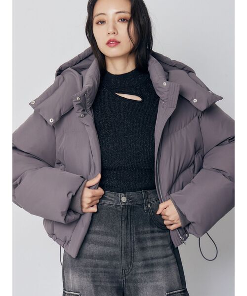 C-FORT POINT/フォートポイント】フェイクレザー 中綿ブルゾン