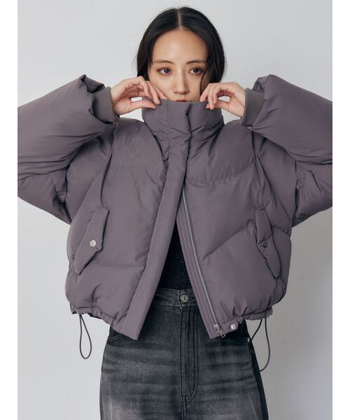 MURUA（ムルーア）の「ウェーブエアコンダウン（ダウンジャケット/コート・レディース・グレー/ブラック/ボルドー・FREE）」の4枚目の写真