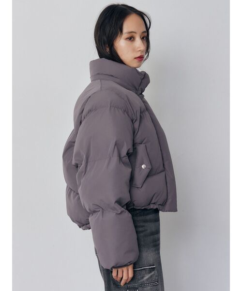 MURUA（ムルーア）の「ウェーブエアコンダウン（ダウンジャケット/コート・レディース・グレー/ブラック/ボルドー・FREE）」の5枚目の写真