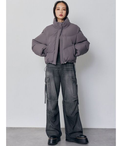 MURUA（ムルーア）の「ウェーブエアコンダウン（ダウンジャケット/コート・レディース・グレー/ブラック/ボルドー・FREE）」の6枚目の写真