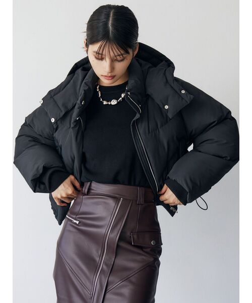 MURUA（ムルーア）の「ウェーブエアコンダウン（ダウンジャケット/コート・レディース・グレー/ブラック/ボルドー・FREE）」の17枚目の写真