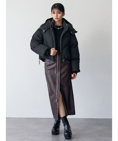 MURUA（ムルーア）の「ウェーブエアコンダウン（ダウンジャケット/コート・レディース・グレー/ブラック/ボルドー・FREE）」の18枚目の写真