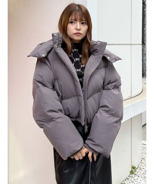 MURUA（ムルーア）の「ウェーブエアコンダウン（ダウンジャケット/コート・レディース・グレー/ブラック/ボルドー・FREE）」の20枚目の写真