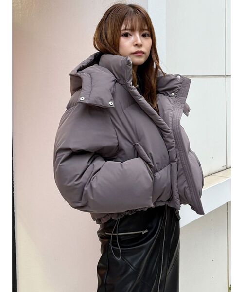 MURUA（ムルーア）の「ウェーブエアコンダウン（ダウンジャケット/コート・レディース・グレー/ブラック/ボルドー・FREE）」の21枚目の写真