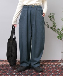 R4397 フレンチワークのウールライクバルーンパンツ