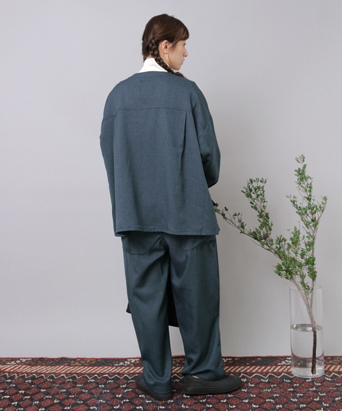RNA(アールエヌエー)の「R4397 フレンチワークのウールライクバルーンパンツ(その他パンツ・レディース・チャコールグレー/アッシュグレー/ブルー・FREE)」の17枚目の写真