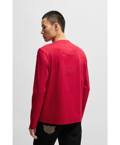 BOSS(ボス)の「BOSS x Creation of the Gods ピュアコットン Tシャツ(Tシャツ/カットソー・メンズ・レッド・L/XXL/XXXL/S/M/XL)」の3枚目の写真