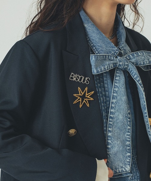 ROSE BUD（ローズバッド）の「(ADER bijoux)CUTSTEELstar brooch（ブローチ/コサージュ・レディース・ゴールド・ONE SIZE）」の2枚目の写真