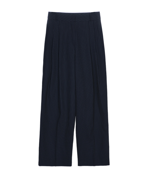 NICK&NICOLE(ニックアンドニコール)の「TAILORED STRIPE PINTUCK SLACKS_NAVY(スラックス・レディース・その他・SMALL/MEDIUM/LARGE)」の4枚目の写真