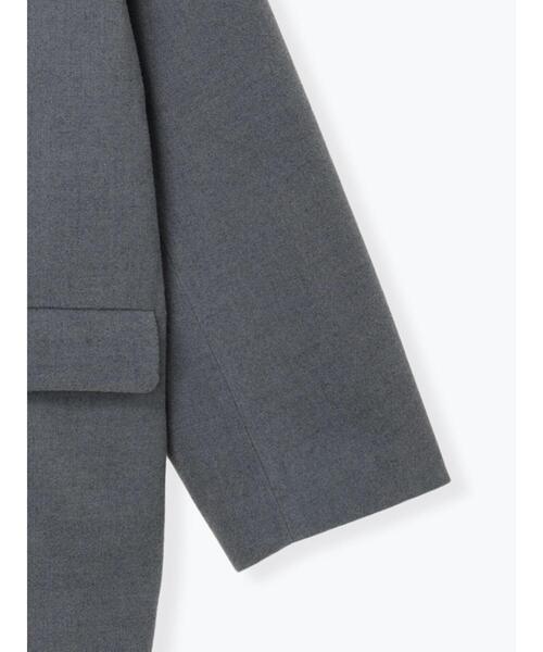 Te chichi TERRASSE（テチチテラス）の「Wブレストジャケット（ノーカラージャケット・レディース・チャコールグレー/グレー/ブラウン・F）」の18枚目の写真