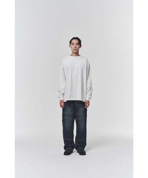 HISHANDER（ヒズハンダー）の「[REMAKE] WASHED DOUBLE KNEE DENIM PANTS（デニムパンツ・メンズ・その他・2/0）」の4枚目の写真