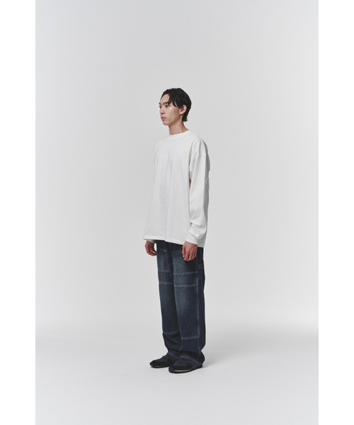 HISHANDER（ヒズハンダー）の「[REMAKE] WASHED DOUBLE KNEE DENIM PANTS（デニムパンツ・メンズ・その他・2/0）」の5枚目の写真