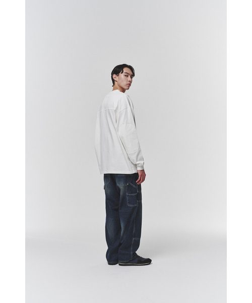 HISHANDER（ヒズハンダー）の「[REMAKE] WASHED DOUBLE KNEE DENIM PANTS（デニムパンツ・メンズ・その他・2/0）」の8枚目の写真