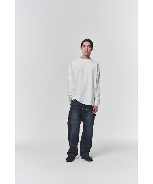 HISHANDER（ヒズハンダー）の「[REMAKE] WASHED DOUBLE KNEE DENIM PANTS（デニムパンツ・メンズ・その他・2/0）」の9枚目の写真