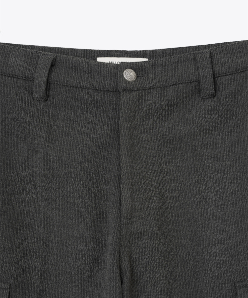 MILLO WOMEN（ミロウーマン）の「テーラードヘリンボーンバミューダパンツ[チャコール]（その他パンツ・レディース・その他・SMALL/MEDIUM）」の3枚目の写真