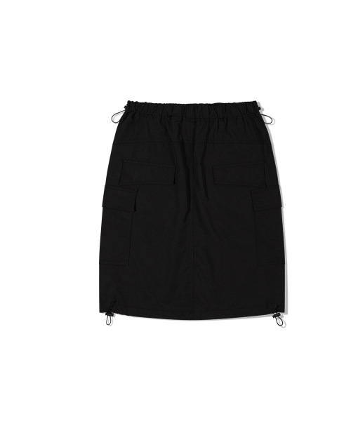 MOAA（モア）の「ストリングカーゴ膝丈スカート（ブラック）（スカート・レディース・その他・SMALL/MEDIUM）」の3枚目の写真