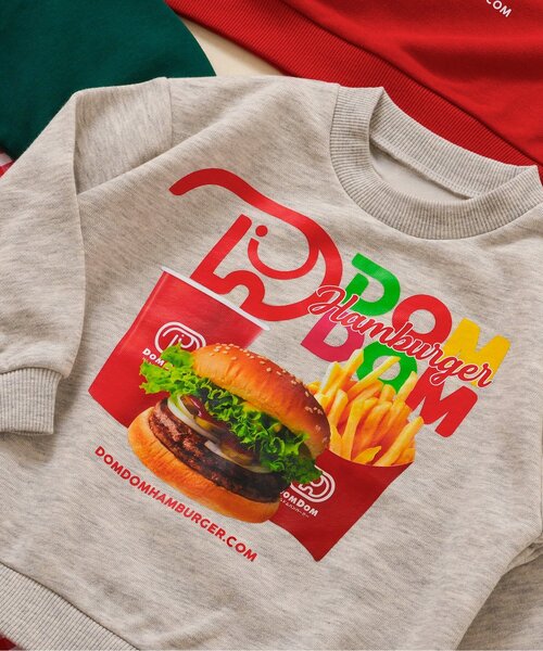 セール】WEB限定ドムドムハンバーガー 3柄トレーナー（スウェット
