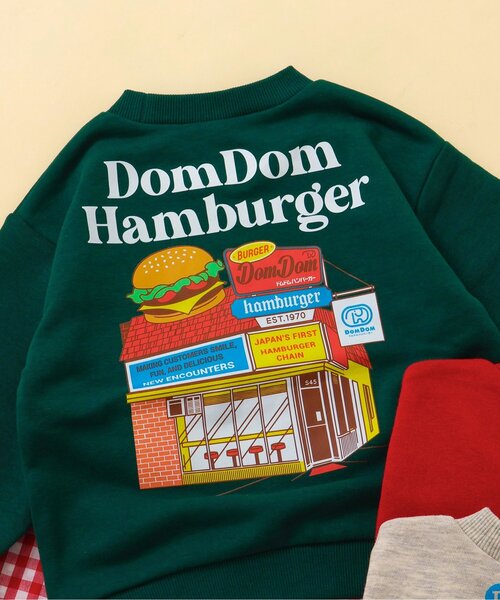 WEB限定ドムドムハンバーガー 3柄トレーナー（スウェット）｜apres les