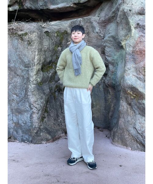MUSINSA STANDARD（ムシンサスタンダード）の「ツーピンタックワイドチノパンツ [クリーム]（その他パンツ・メンズ・その他・29/30/31/33/26/27/28/40/38/42/36/34/32）」の16枚目の写真