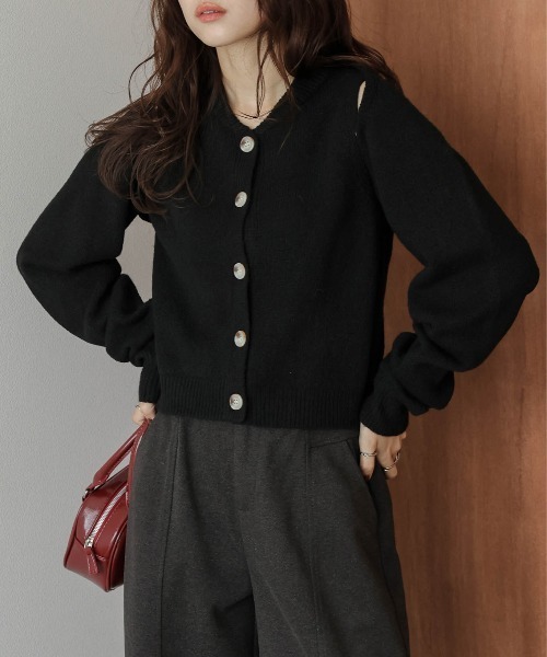 AMELY(エミリー)の「マルチウェイニットアンサンブル(アンサンブル・レディース・ダークブラウン/ベージュ/ブラック/グレー・フリー)」の6枚目の写真