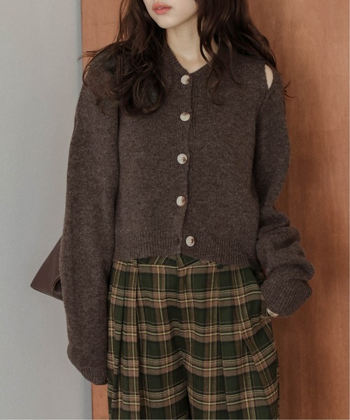 AMELY(エミリー)の「マルチウェイニットアンサンブル(アンサンブル・レディース・ダークブラウン/ベージュ/ブラック/グレー・フリー)」の18枚目の写真