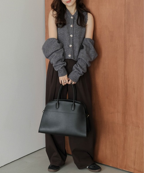 AMELY(エミリー)の「マルチウェイニットアンサンブル(アンサンブル・レディース・ダークブラウン/ベージュ/ブラック/グレー・フリー)」の11枚目の写真