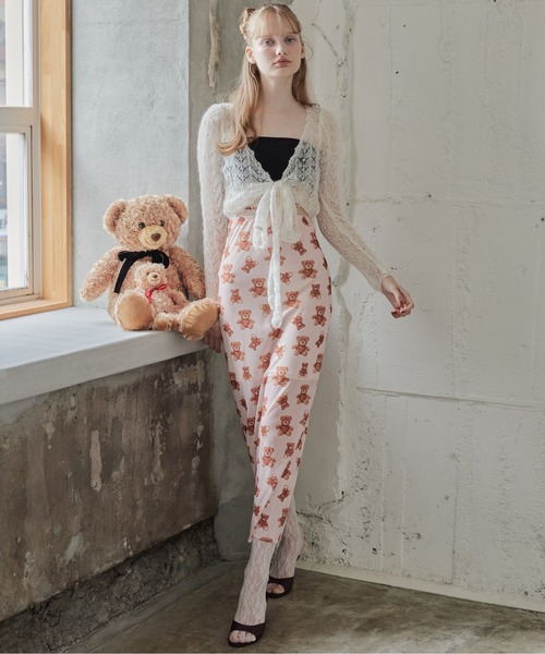 etre loin（エトルワン）の「Teddy bear tulle skirt（スカート・レディース・アイボリー/ピンク/モカ・M）」の18枚目の写真