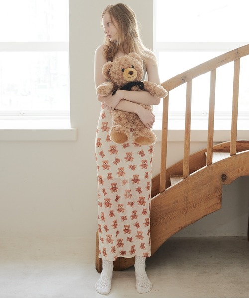 etre loin（エトルワン）の「Teddy bear tulle skirt（スカート・レディース・アイボリー/ピンク/モカ・M）」の6枚目の写真