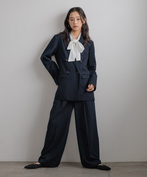 LOWRYS FARM(ローリーズファーム)の「daymeダブルジャケット 628091(テーラードジャケット・レディース・ブラック/ネイビー・MEDIUM/LARGE)」の12枚目の写真