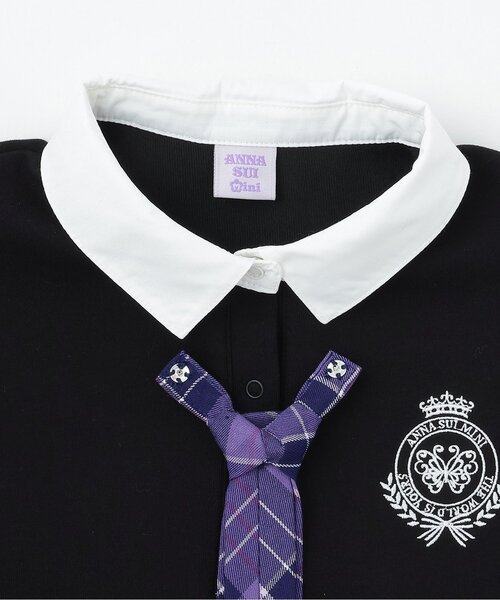 セール】チェックレイヤード風ワンピース（ワンピース）｜ANNA SUI